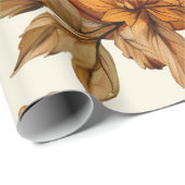 Orange Pumpkin ist auf dem Weg Autumn Baby Shower Geschenkpapier (Rolleneckpunkt)