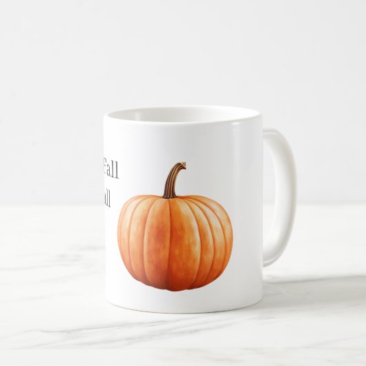 Orange Pumpkin Kaffeetasse (VorderseiteRechts)