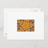 Orange Pumpkin Kaleidoscope Postkarte (Vorne/Hinten)