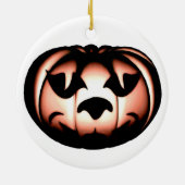 Orange Pumpkin Keramikornament (Hinten)