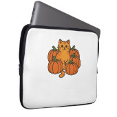 Orange Pumpkin Kitty Cat Magic Oversifizierter T - Laptopschutzhülle (Vorne Rechts)