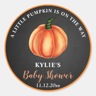 Orange Pumpkin | Kopfbrett Kinderdusche Runder Aufkleber