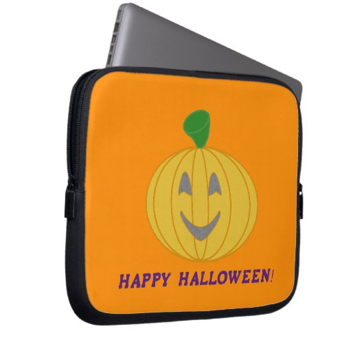 Orange Pumpkin Laptopschutzhülle (Vorne Rechts)