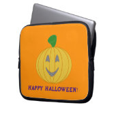 Orange Pumpkin Laptopschutzhülle (Vorderseite Links)