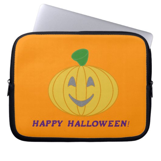 Orange Pumpkin Laptopschutzhülle (Vorderseite)