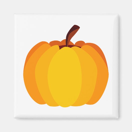 Orange Pumpkin Magnet (Vorne)