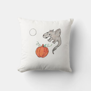 Orange Pumpkin mit Dragon Kissen