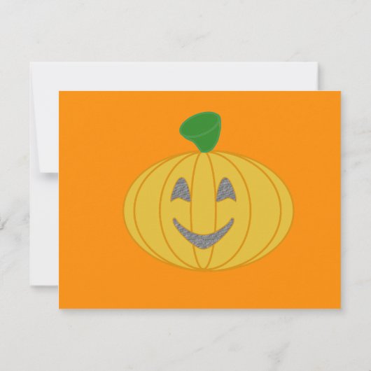 Orange Pumpkin Mitteilungskarte (Rückseite)