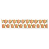 Orange Pumpkin Pattern Kurzer Tischläufer (Horizontal)