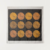 Orange Pumpkin Pattern Wandteppich (Vorderseite (Horizontal))
