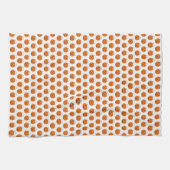 Orange Pumpkin Polka Dots Halloween Trick-oder-Lec Handtuch (Horizontal)