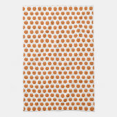 Orange Pumpkin Polka Dots Halloween Trick-oder-Lec Handtuch (Vertikal)