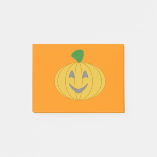 Orange Pumpkin Post-it Klebezettel (Vorderseite)