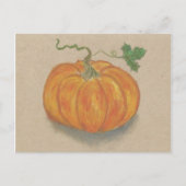 Orange Pumpkin Postkarte (Vorderseite)