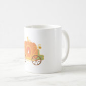 Orange Pumpkin Princess Carriage Kaffeetasse (VorderseiteRechts)