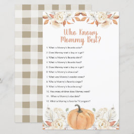 Orange Pumpkin rustikale Flora, die Mommy am beste