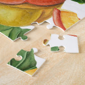 Orange Pumpkin: Sommer-Herbst Gemüsemuster. Puzzle (Seite)