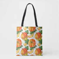 Orange Pumpkin: Sommer-Herbst Gemüsemuster.