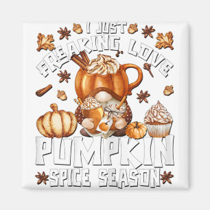 Orange Pumpkin Spice Coffee Funny Autumn Thanksgiv Magnet