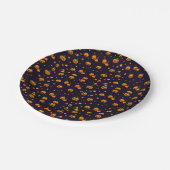 Orange Pumpkin Spooky ein Halloween-Party Pappteller (Schrägansicht)