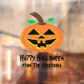 Orange Pumpkin Window Clying Fensteraufkleber (Blatt 2)