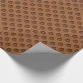 Orange Pumpkin Wrapping Paper Geschenkpapier (Ecke)