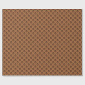 Orange Pumpkin Wrapping Paper Geschenkpapier (Flach)