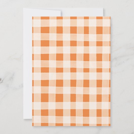 Orange Pumpkin Zuhause Sweet Zuhause Housewarming Einladung (Rückseite)