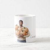 Orange Pumpkins Black Man Kaffeetasse (Mittel)