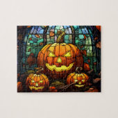 Orange Pumpkins Halloween Jigsaw Puzzle (Horizontal)