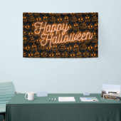 Orange Pumpkins Halloween Pattern Banner (Messeveranstaltung)