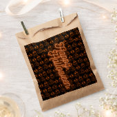 Orange Pumpkins Halloween Pattern Geschenktütchen (Ausgeschnitten)