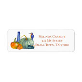 Orange Pumpkins Happy Fall Farm Custom Label (Vorne)