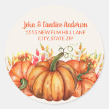 Orange Pumpkins Herbstlaubs Erntedank Adresse