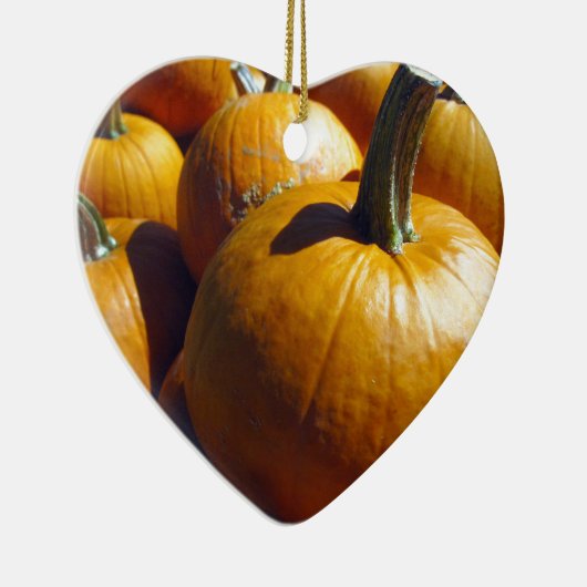 Orange Pumpkins Keramik Ornament (Rechts)