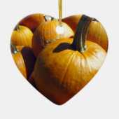 Orange Pumpkins Keramik Ornament (Vorne)