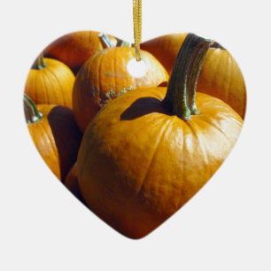 Orange Pumpkins Keramik Ornament