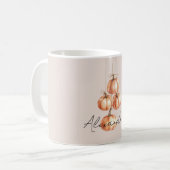 Orange Pumpkins on Strings Kaffeetasse (Vorderseite Links)