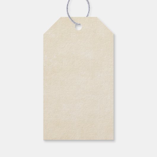 Orange Pumpkins Rustikaler Erntedank Herbst Geschenkanhänger (Rückseite)