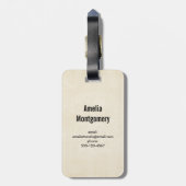 Orange Pumpkins Rustikaler Herbst Gepäckanhänger (Rückseite vertikal)