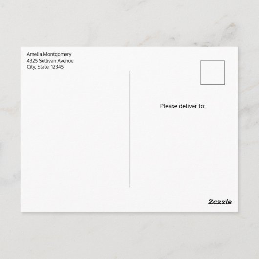 Orange Pumpkins Rustikaler Herbst Postkarte (Rückseite)