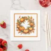 Orange Pumpkins Serviette (Beispiel)