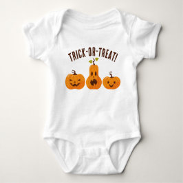 Orange Pumpkins Trick oder Treat Niedlichen Hallow Baby Strampler