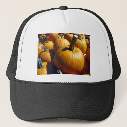 Orange Pumpkins Truckerkappe (Vorderseite)