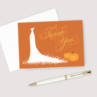 Orange Pumpkins Wedding Gown Fall Brautparty