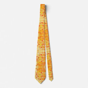 Orange Punkte auf Light Orange Neck Ties Krawatte