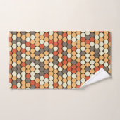 Orange Punkte Badhandtuch Set (Handtuch)