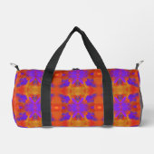 Orange Purple And Red Abstract Graphic Art Design Duffle Bag (Vorderseite)