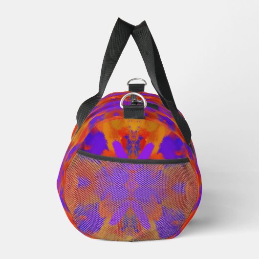 Orange Purple And Red Abstract Graphic Art Design Duffle Bag (Rechts)