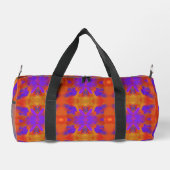 Orange Purple And Red Abstract Graphic Art Design Duffle Bag (Rückseite)